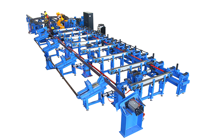 洲翔自動(dòng)卷圓焊接打磨生產(chǎn)線